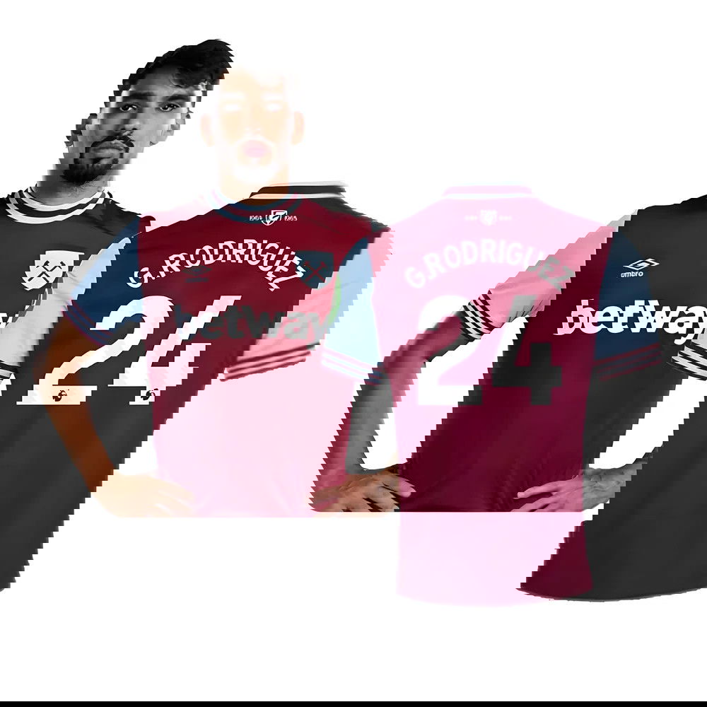 2024-2025 West Ham Home Shirt (G.Rodriguez 24)