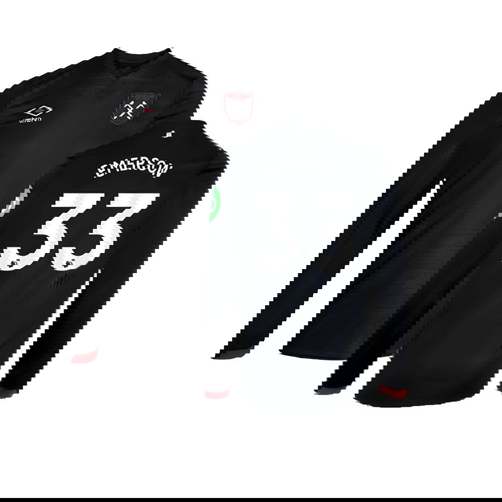 2024-2025 West Ham Long Sleeve Away Shirt (Kids) (Emerson 33)