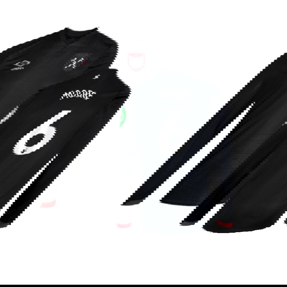 2024-2025 West Ham Long Sleeve Away Shirt (Kids) (Moore 6)