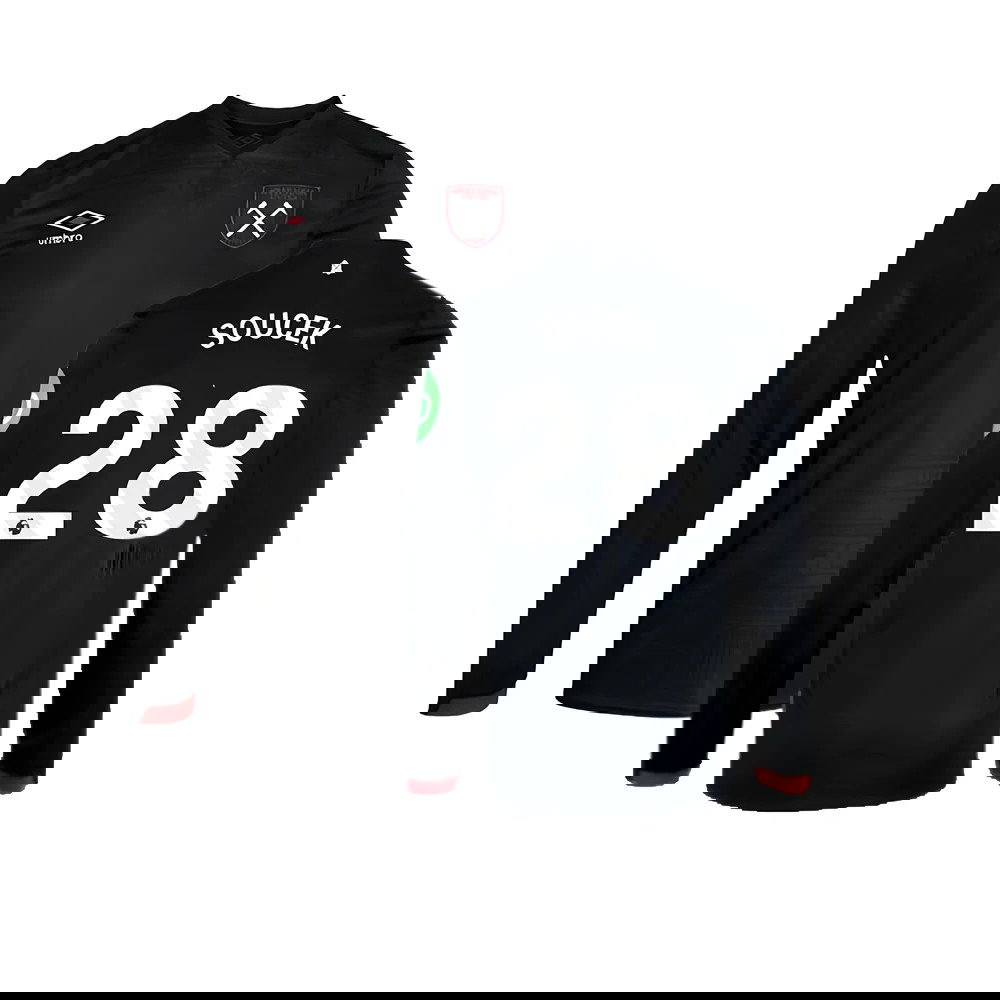 2024-2025 West Ham Long Sleeve Away Shirt (Kids) (Soucek 28)