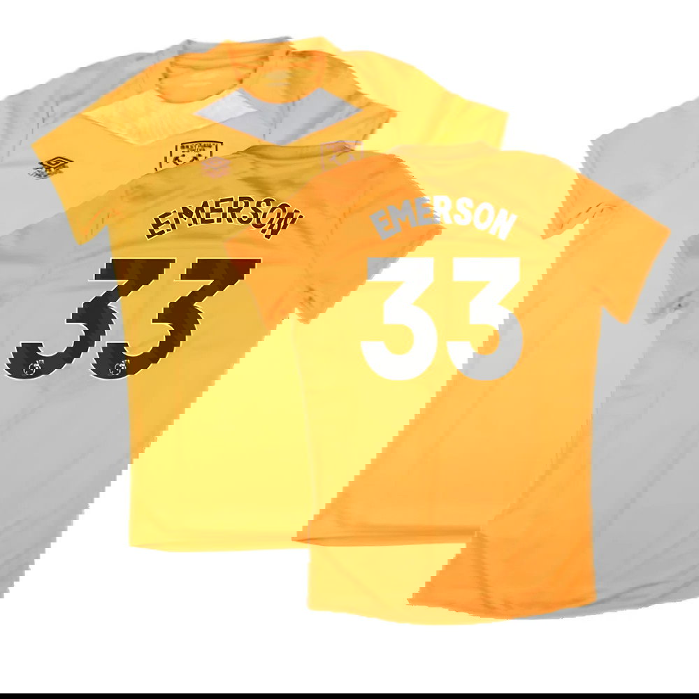 2024-2025 West Ham Training Jersey (Orange) - Kids (Emerson 33)