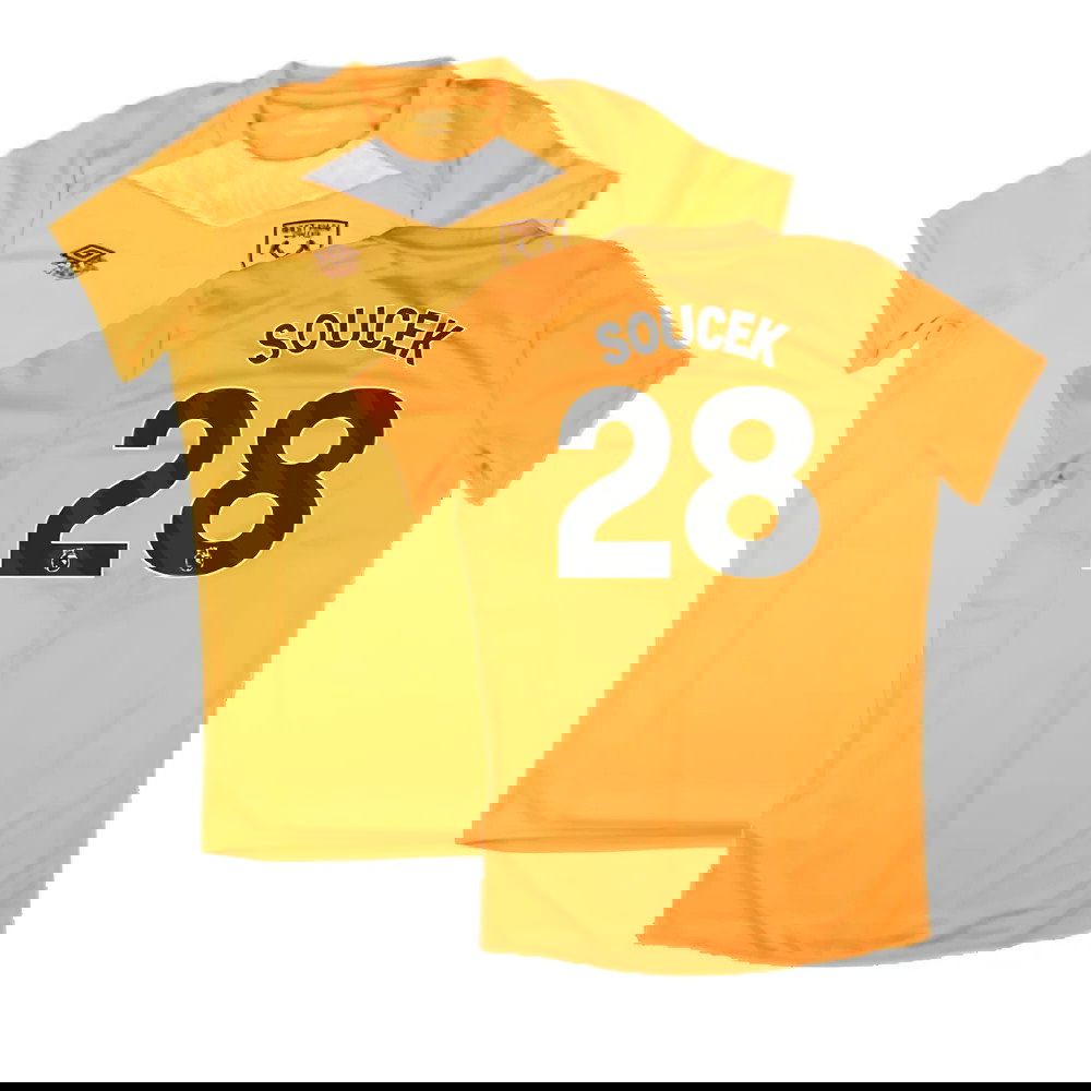 2024-2025 West Ham Training Jersey (Orange) - Kids (Soucek 28)