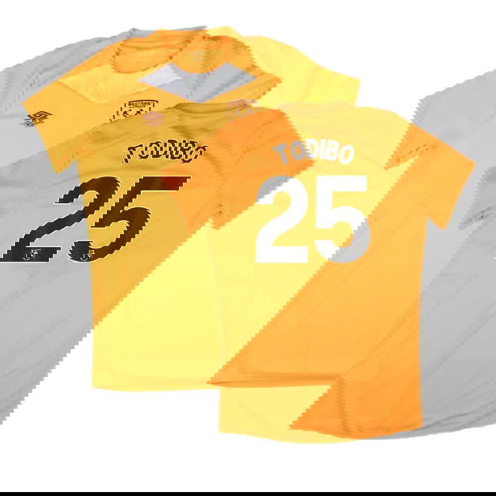 2024-2025 West Ham Training Jersey (Orange) - Kids (Todibo 25)