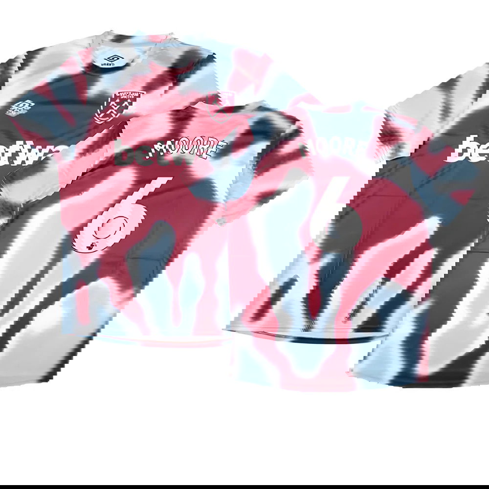 2024-2025 West Ham Warm Up Jersey (New Claret) (Moore 6)