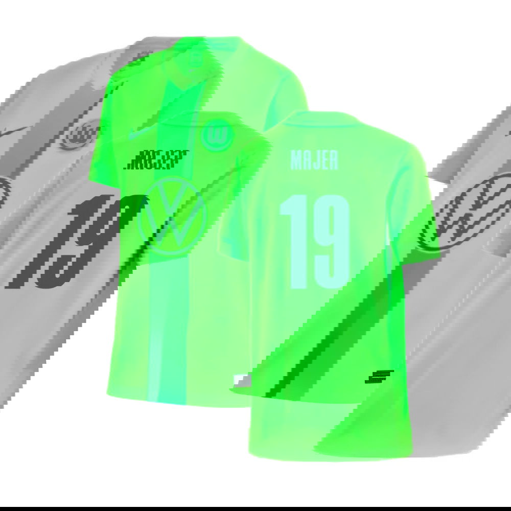 2024-2025 Wolfsburg Home Shirt (Kids) (Majer 19)