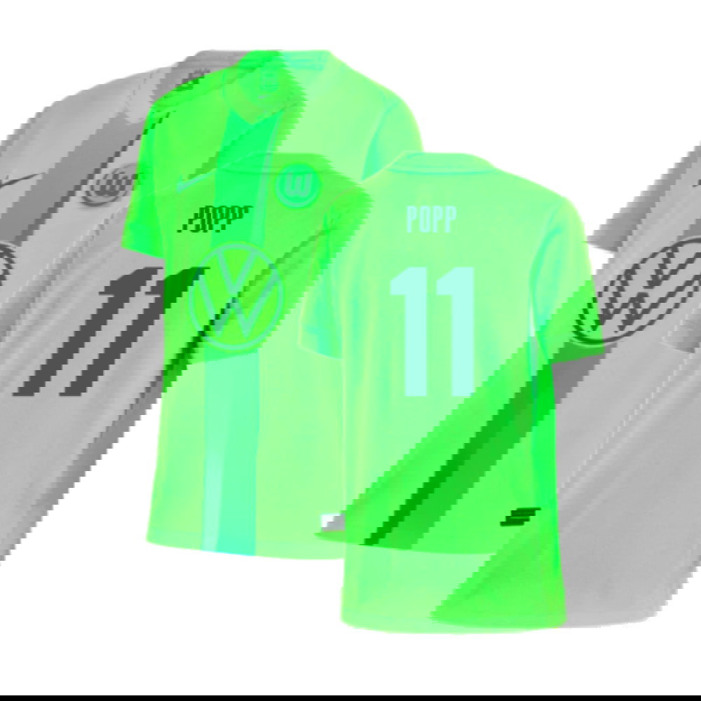 2024-2025 Wolfsburg Home Shirt (Kids) (Popp 11)