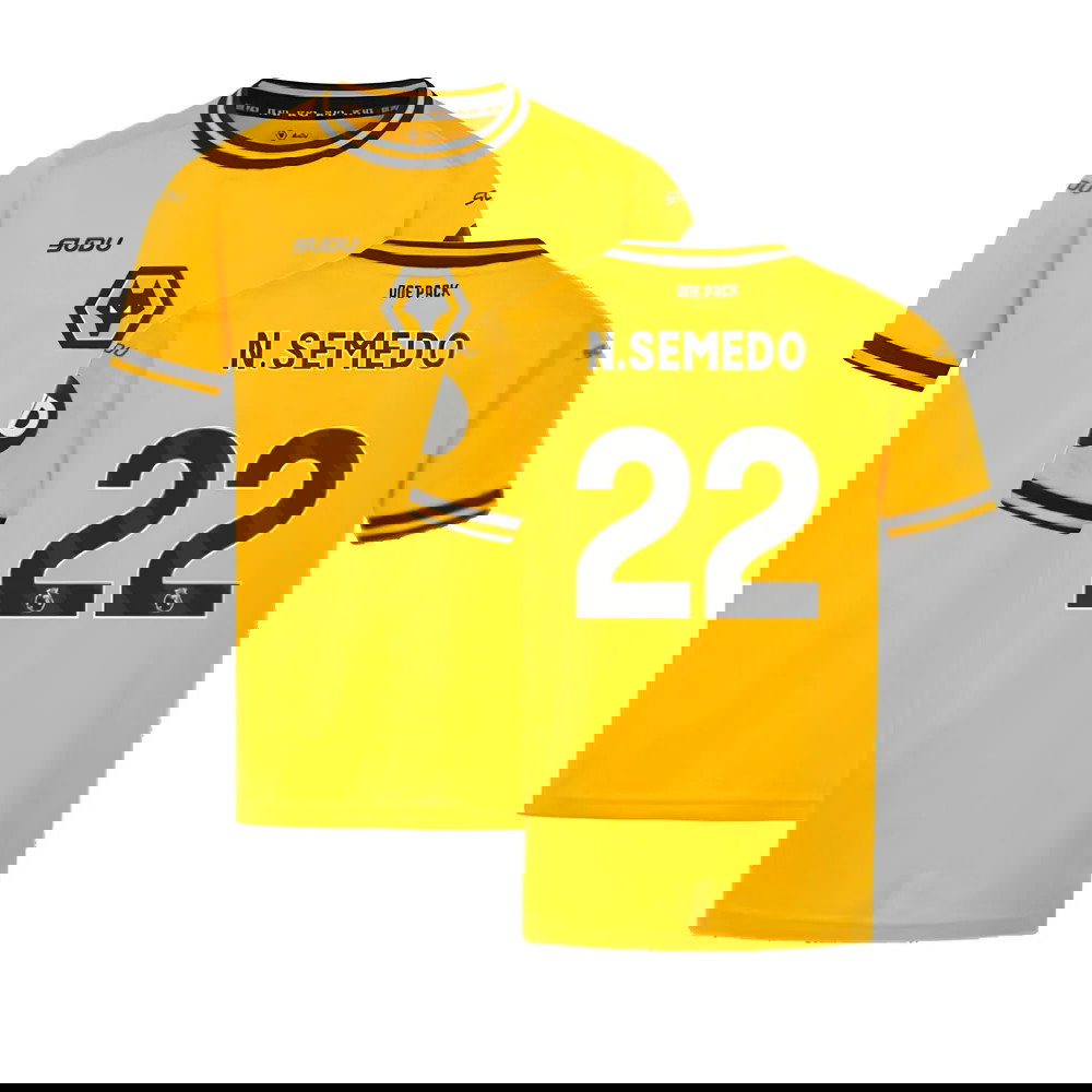 2024-2025 Wolves Home Shirt (Kids) (N.Semedo 22)