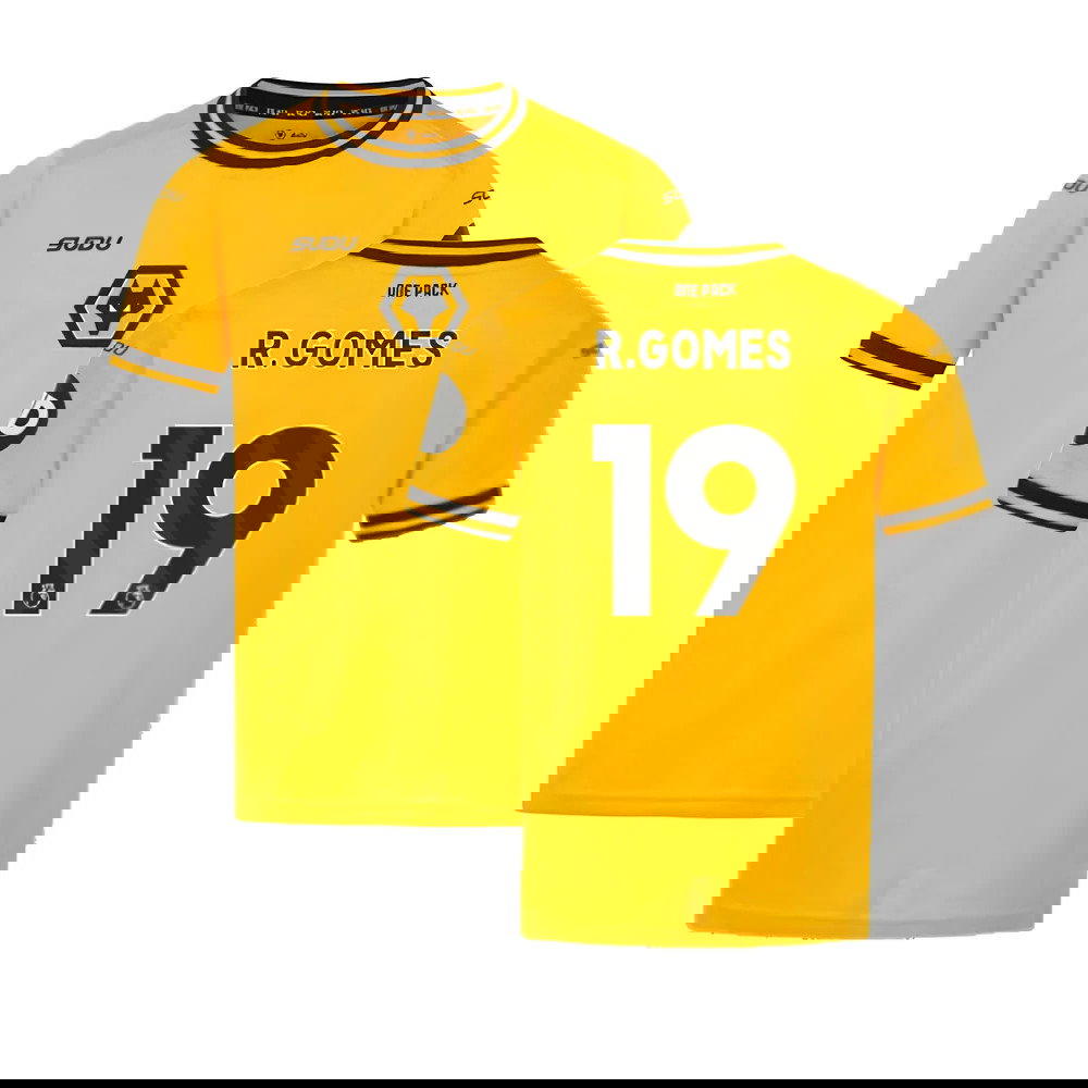 2024-2025 Wolves Home Shirt (Kids) (R.Gomes 19)