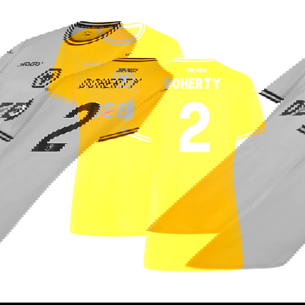 2024-2025 Wolves Home Shirt (Womens) (Doherty 2)