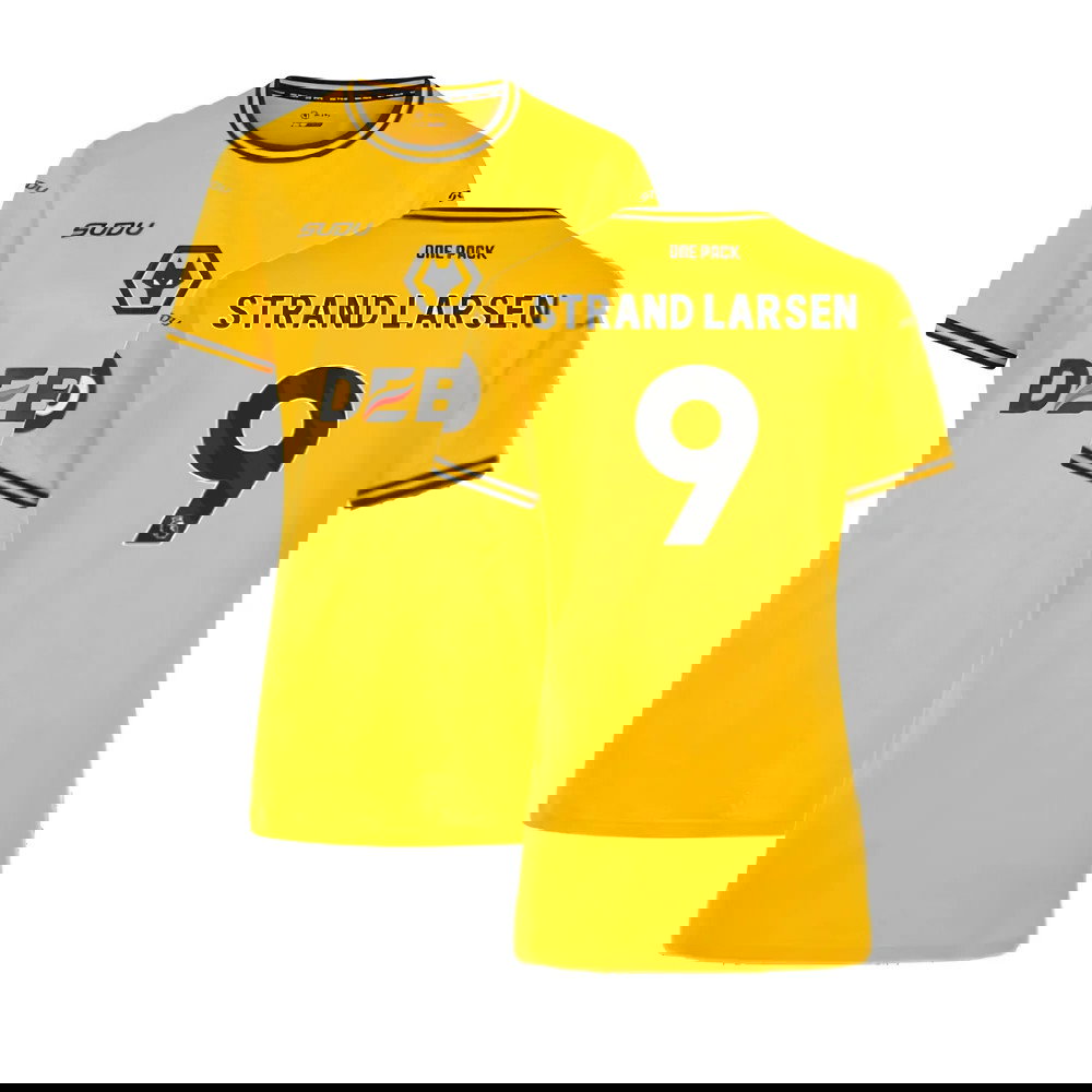 2024-2025 Wolves Home Shirt (Womens) (Strand Larsen 9)
