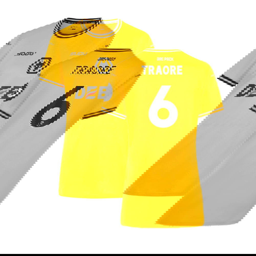 2024-2025 Wolves Home Shirt (Womens) (Traore 6)