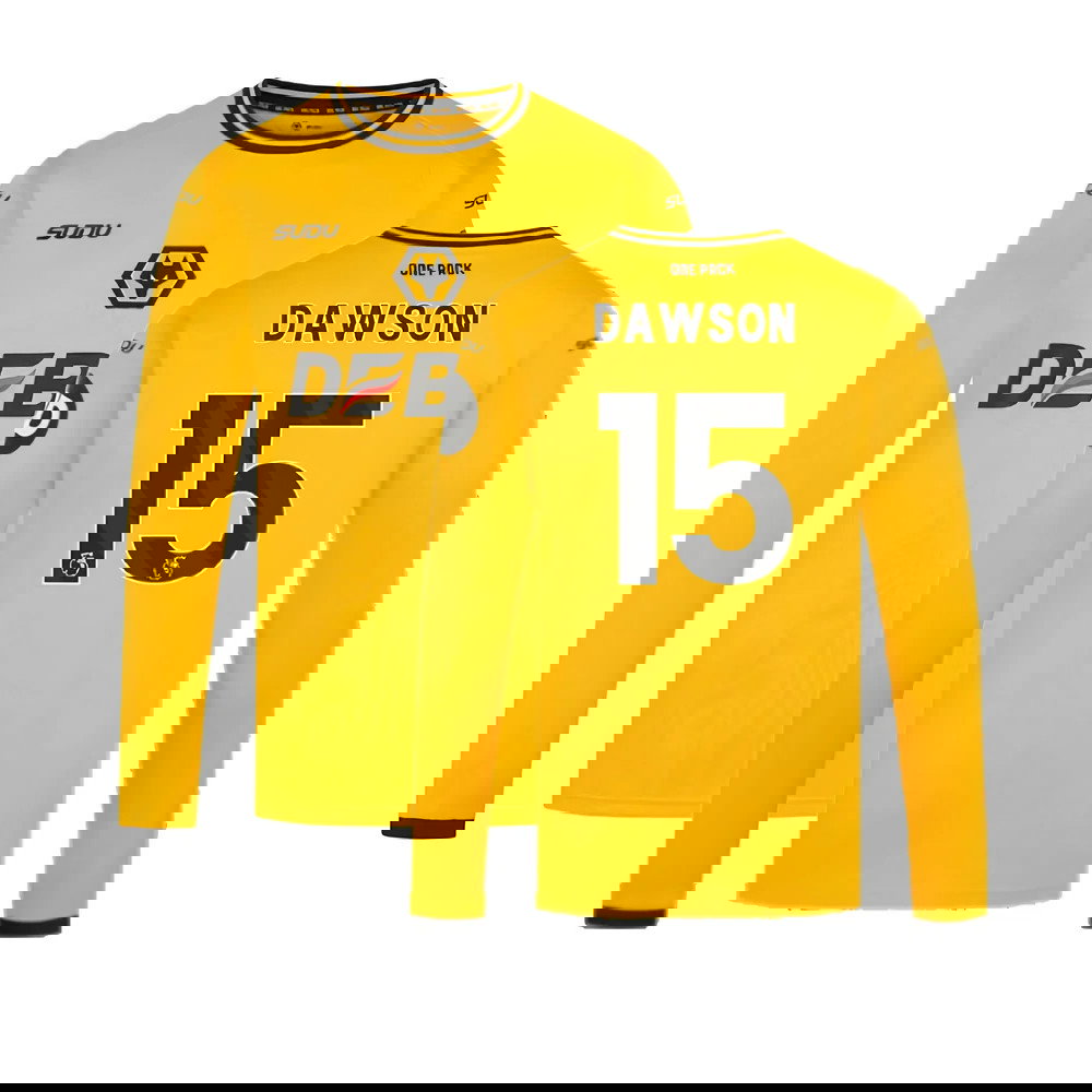 2024-2025 Wolves Long Sleeve Home Shirt (Dawson 15)
