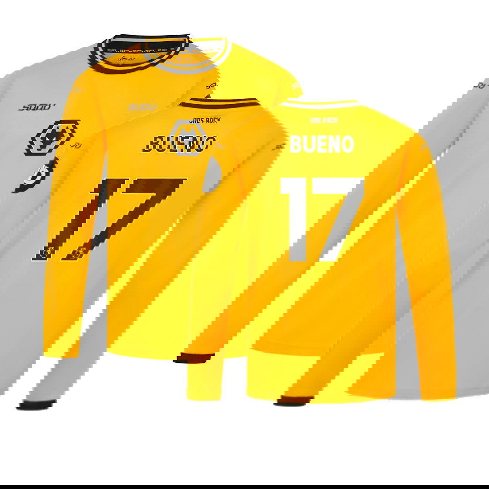 2024-2025 Wolves Long Sleeve Home Shirt (Kids) (Bueno 17)