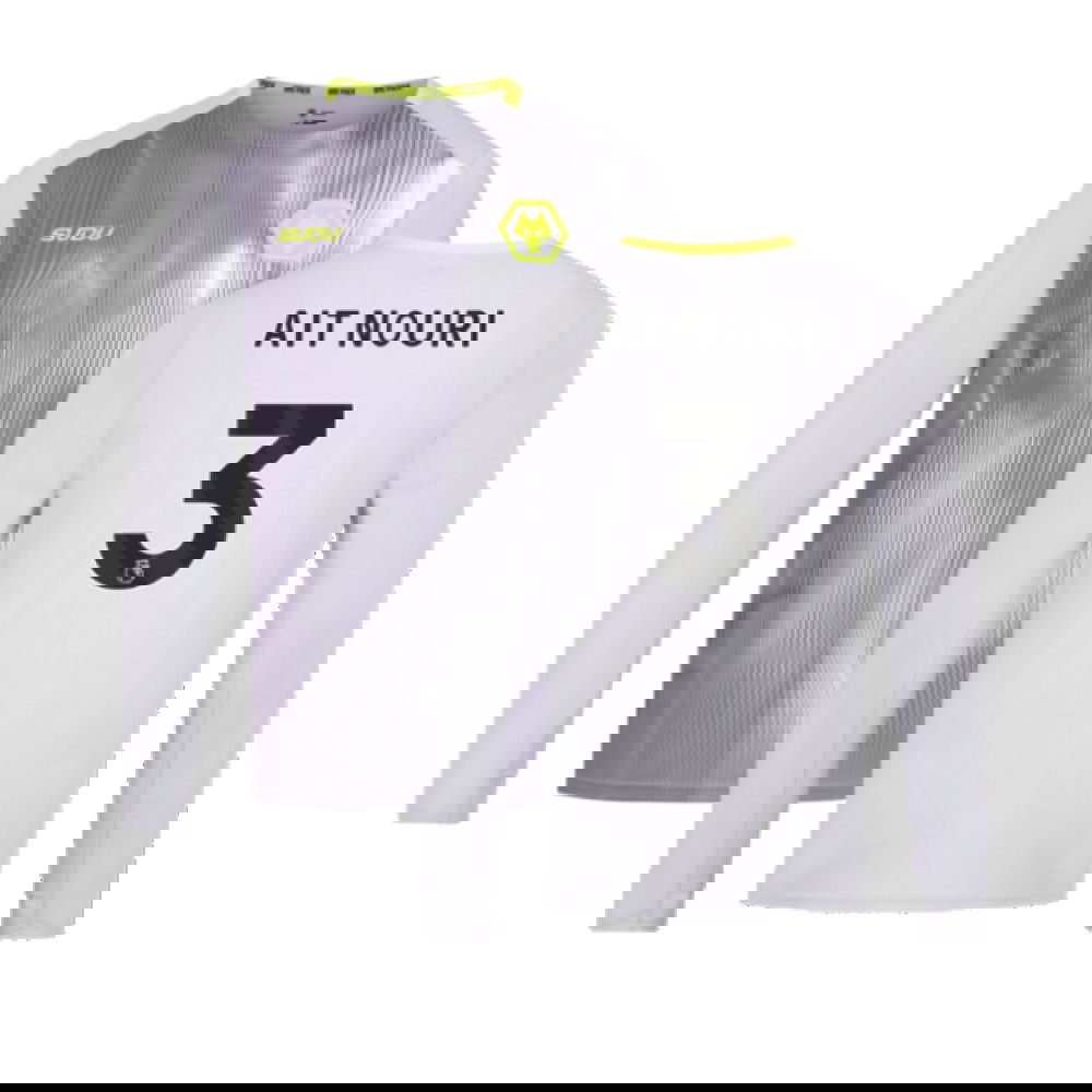 2024-2025 Wolves Players Training Long Sleeved Tee (Grey) (Ait Nouri 3)