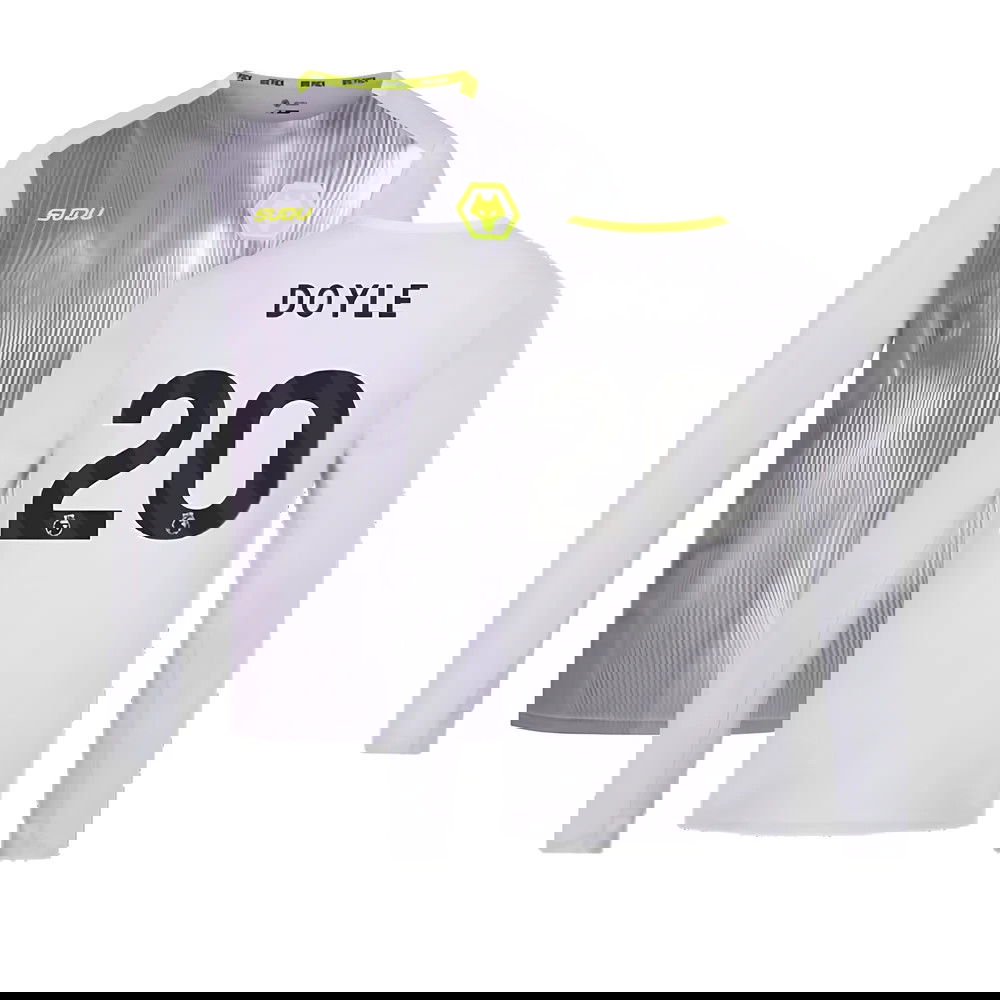 2024-2025 Wolves Players Training Long Sleeved Tee (Grey) (Doyle 20)