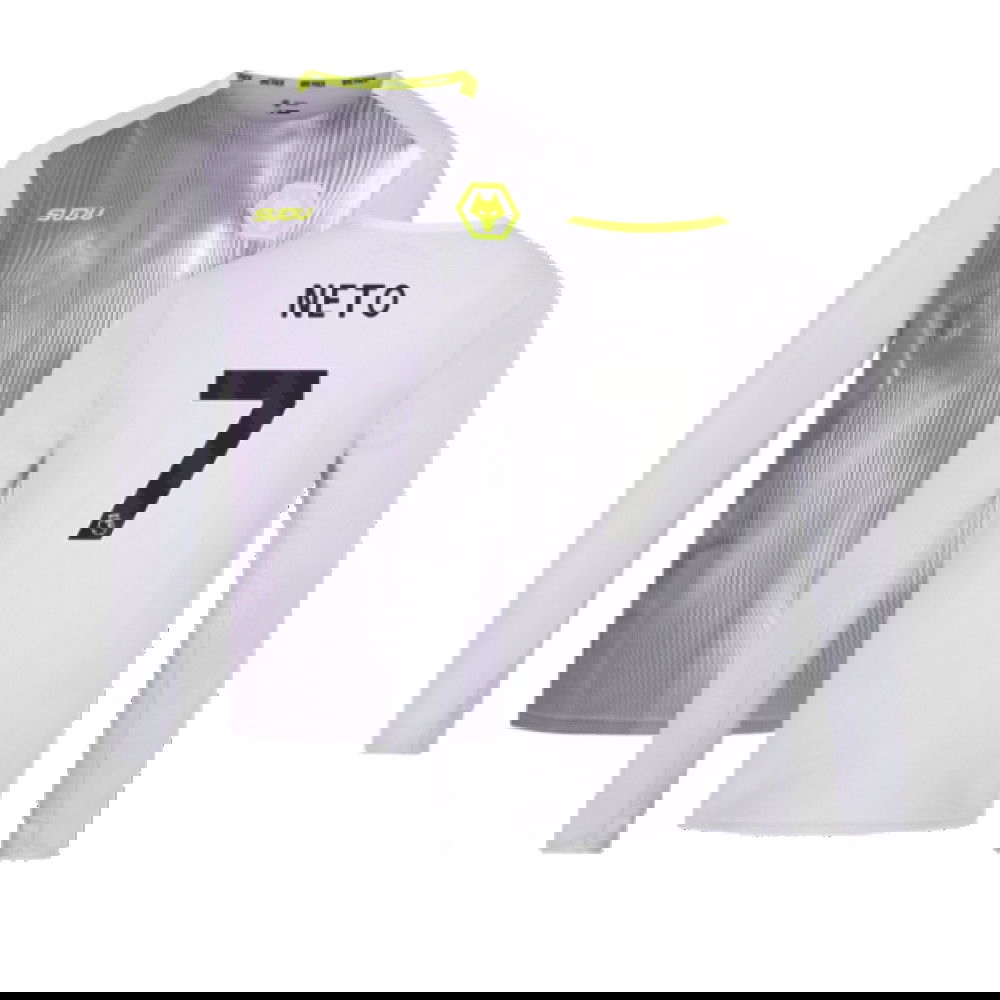 2024-2025 Wolves Players Training Long Sleeved Tee (Grey) (Neto 7)