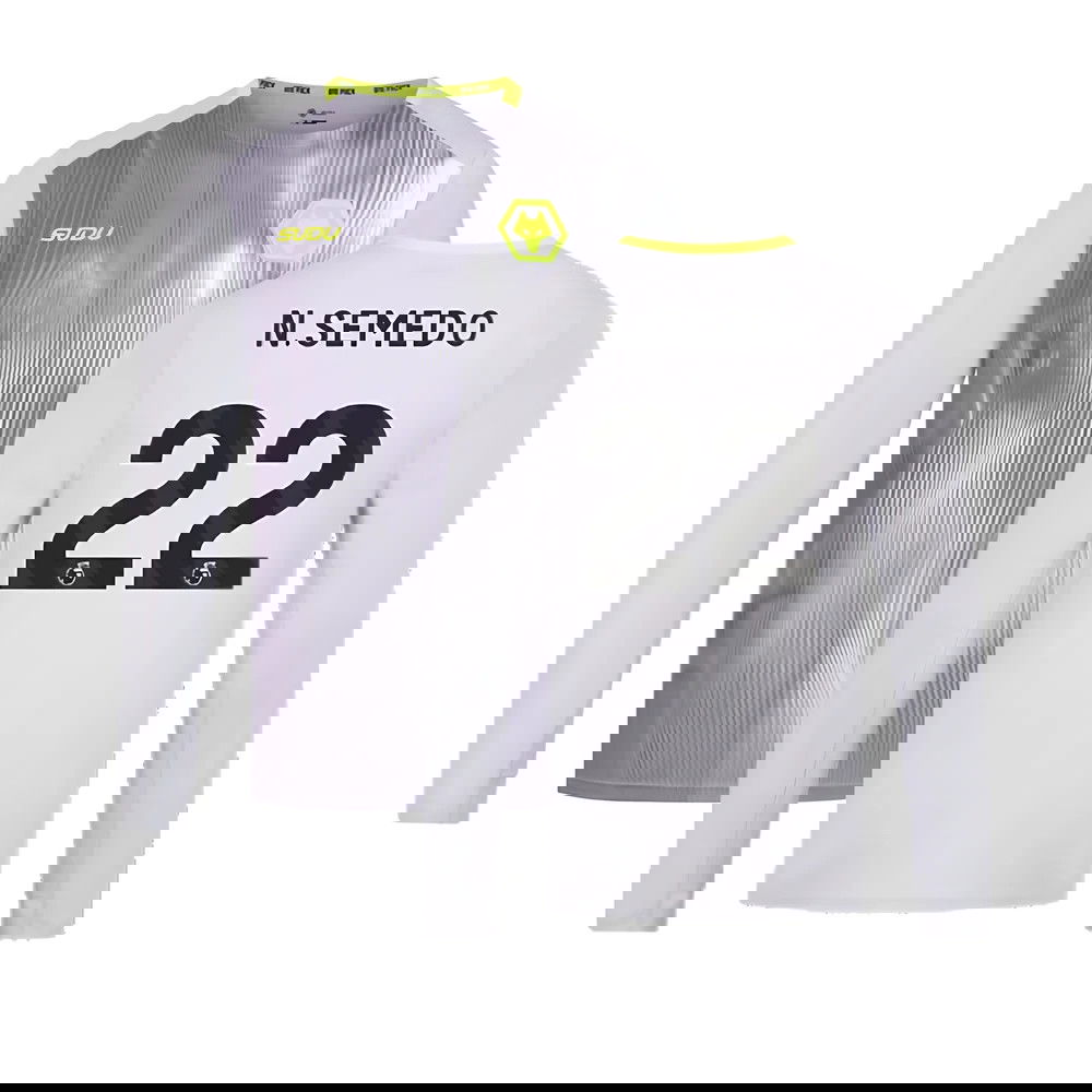 2024-2025 Wolves Players Training Long Sleeved Tee (Grey) (N.Semedo 22)