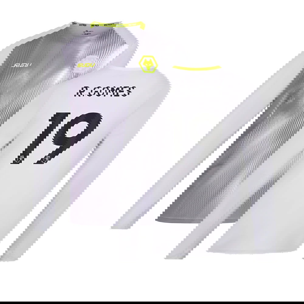 2024-2025 Wolves Players Training Long Sleeved Tee (Grey) (R.Gomes 19)