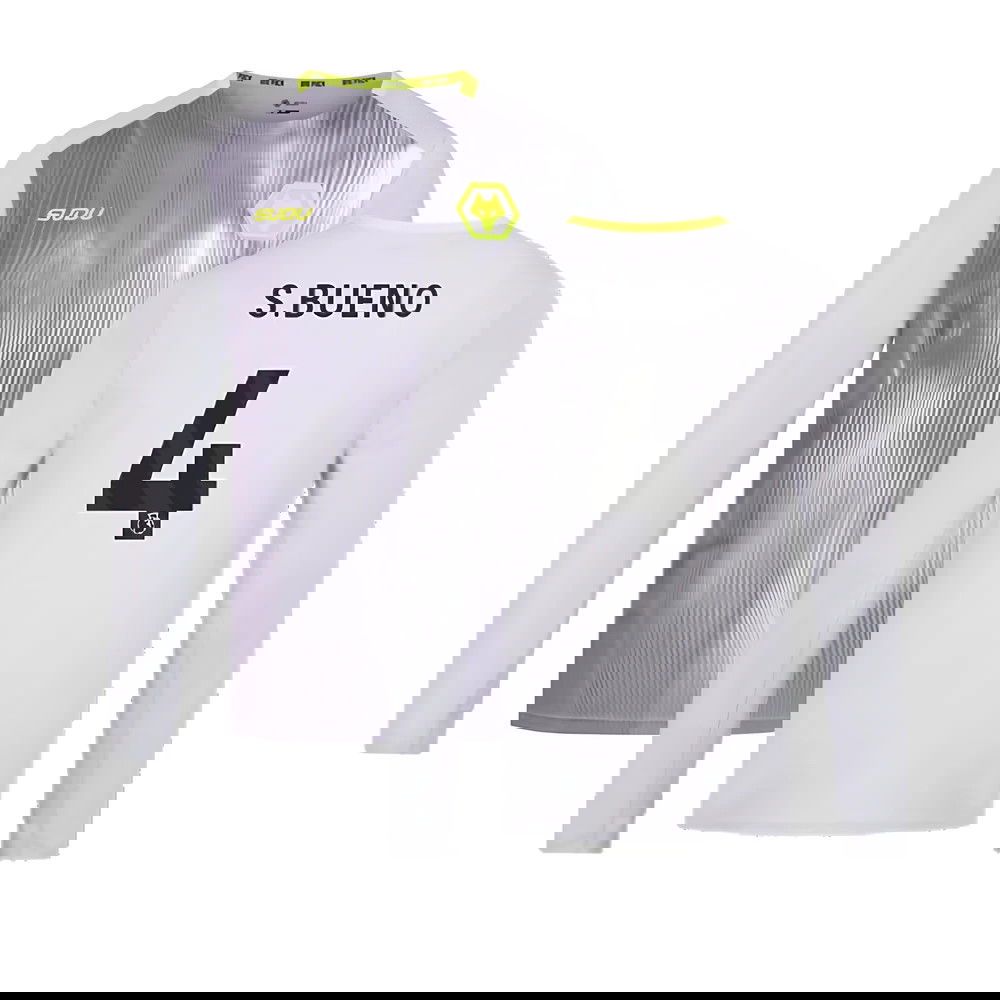 2024-2025 Wolves Players Training Long Sleeved Tee (Grey) (S.Bueno 4)