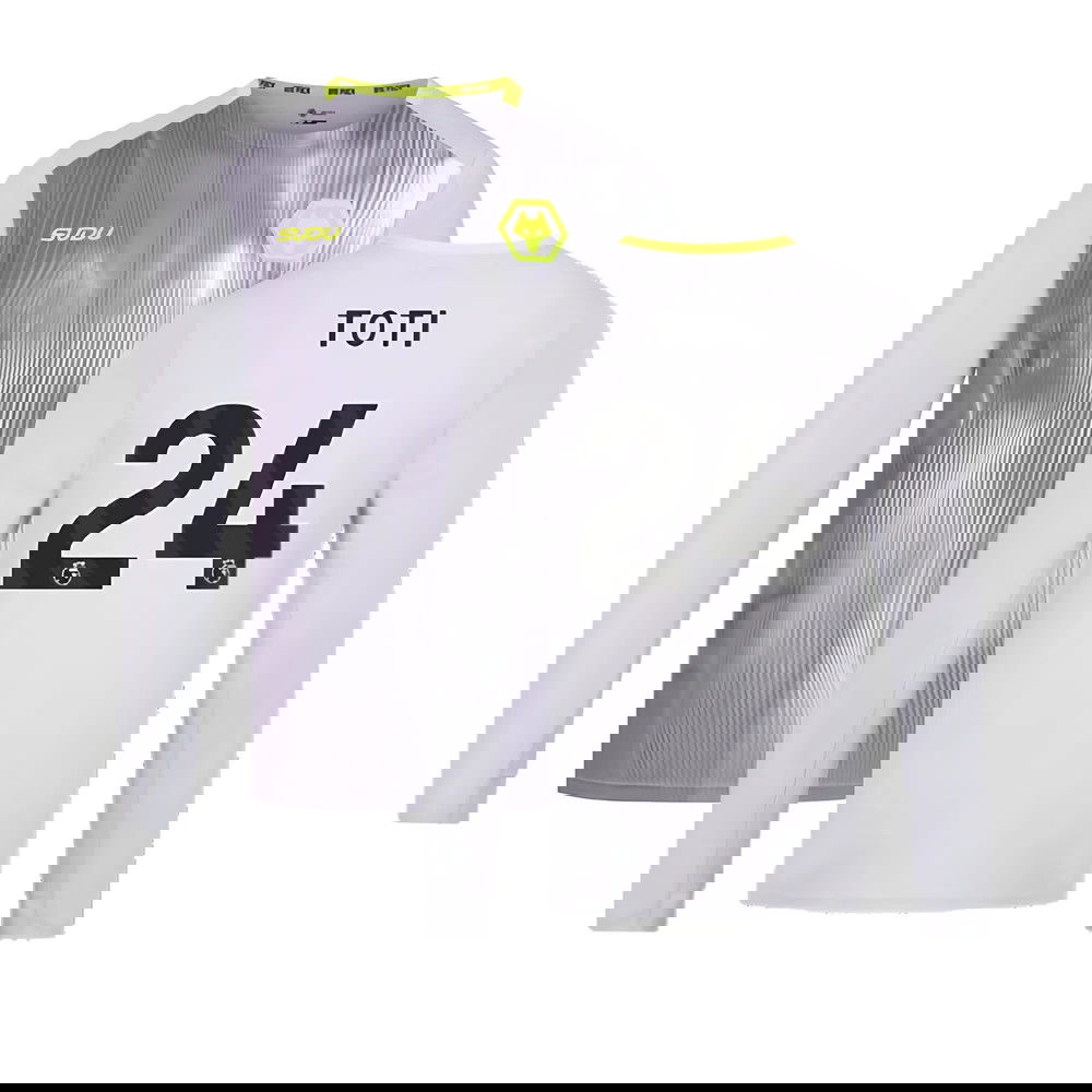 2024-2025 Wolves Players Training Long Sleeved Tee (Grey) (Toti 24)