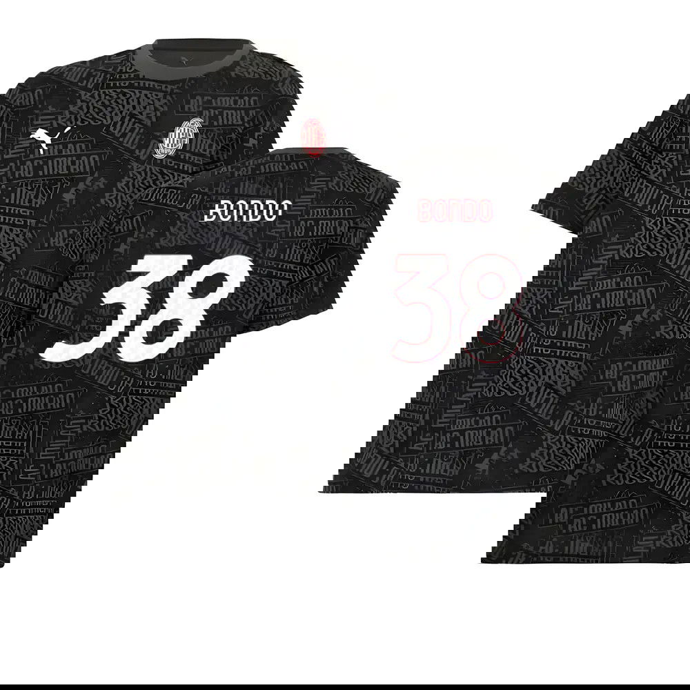 2025-2026 AC Milan ftblCulture Tee AOP (Black) (Bondo 38)