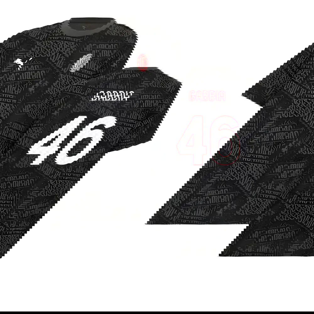 2025-2026 AC Milan ftblCulture Tee AOP (Black) (Gabbia 46)