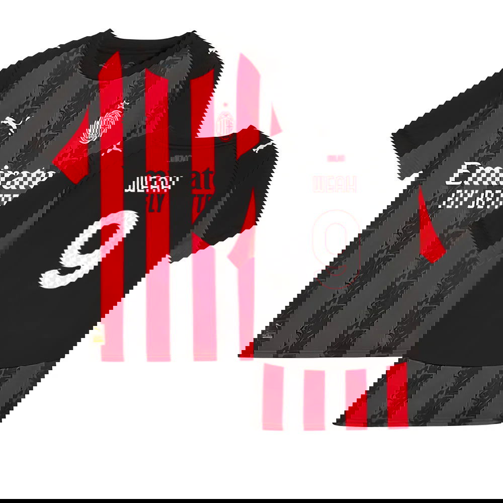 2025-2026 AC Milan Home Shirt (Kids) (Weah 9)