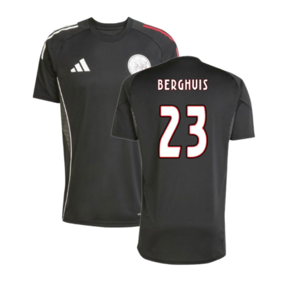 2025-2026 Ajax Training Shirt (Black) (Berghuis 23)