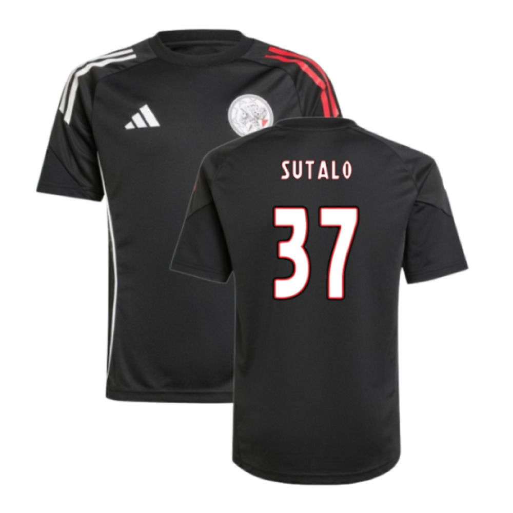 2025-2026 Ajax Training Shirt (Black) - Kids (Sutalo 37)