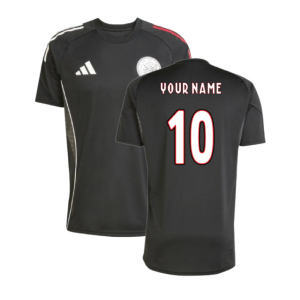 2025-2026 Ajax Training Shirt (Black) (Your Name)