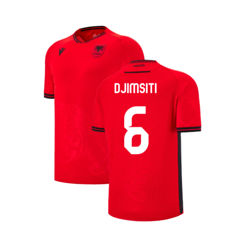 2025-2026 Albania Home Shirt (Kids) (Djimsiti 6)