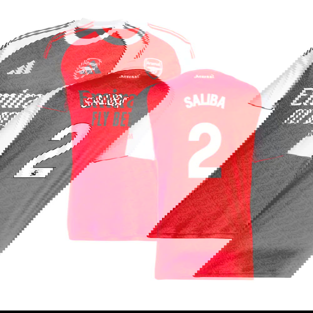 2025-2026 Arsenal Home Shirt (Saliba 2)