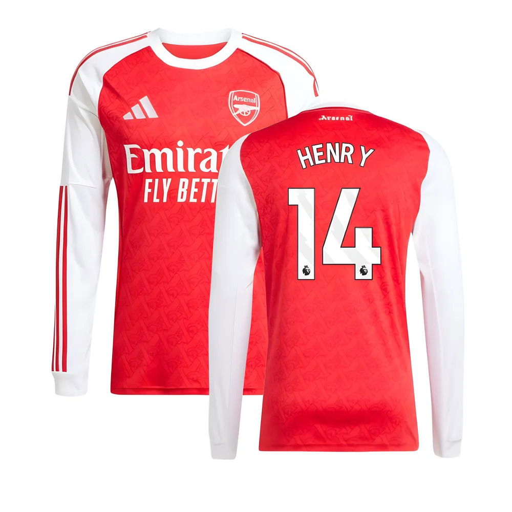 2025-2026 Arsenal Long Sleeve Home Shirt (Henry 14)