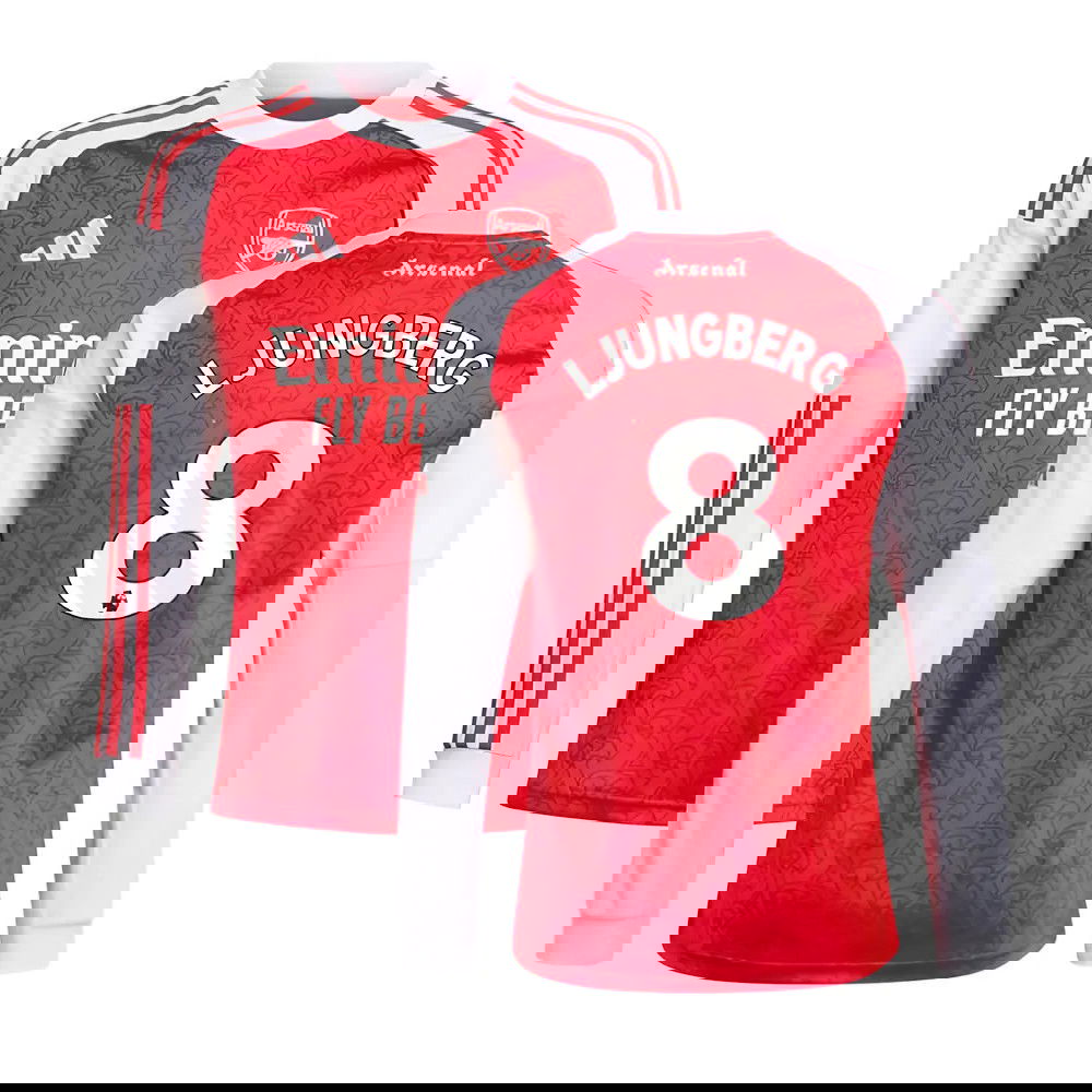 2025-2026 Arsenal Long Sleeve Home Shirt (Kids) (Ljungberg 8)