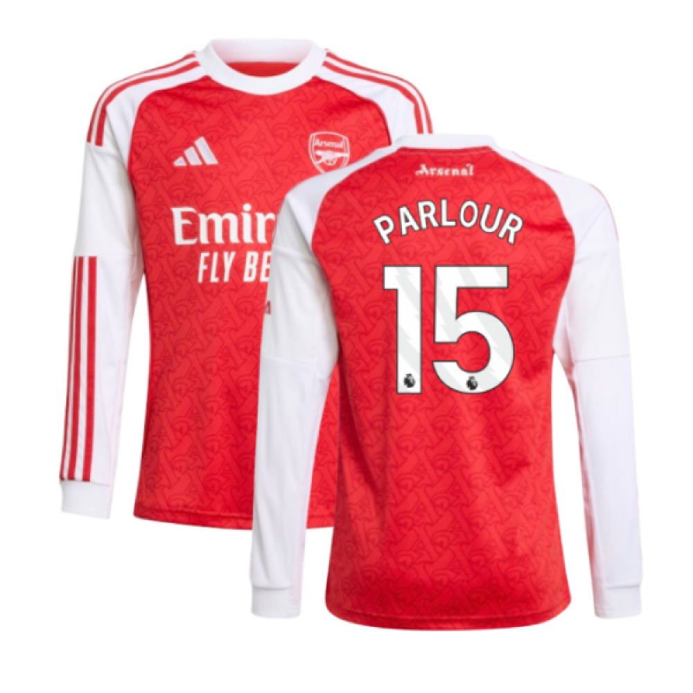 2025-2026 Arsenal Long Sleeve Home Shirt (Kids) (Parlour 15)