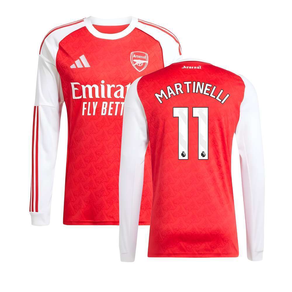 2025-2026 Arsenal Long Sleeve Home Shirt (Martinelli 11)