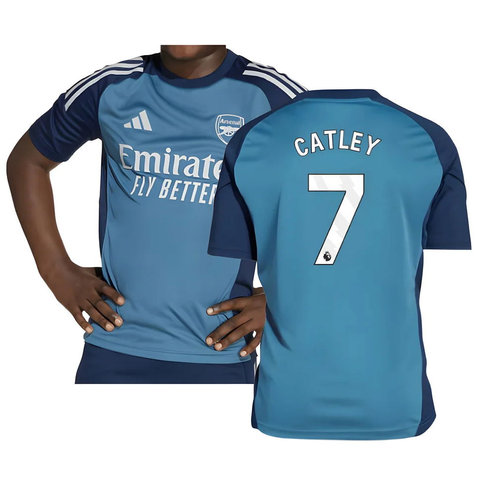 2025-2026 Arsenal Training Shirt (Blanch Blue) - Kids (Catley 7)