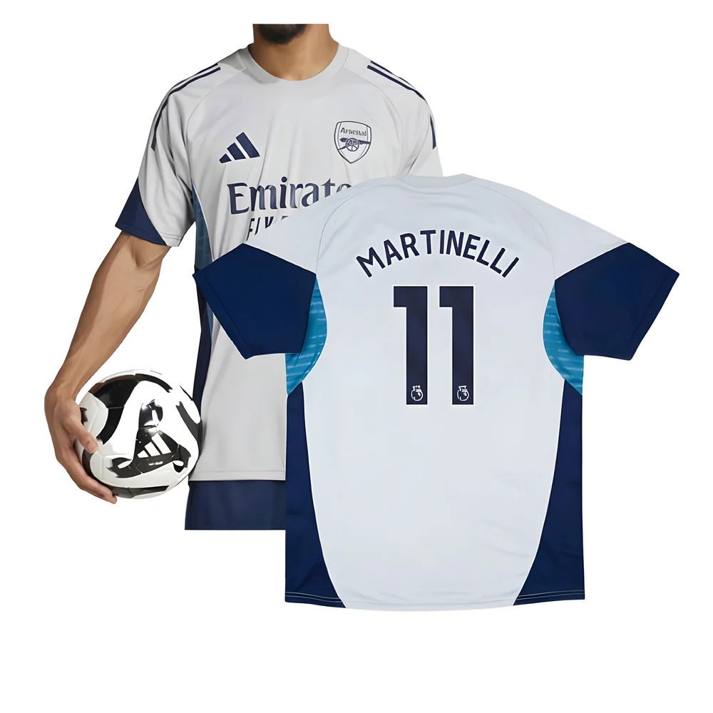 2025-2026 Arsenal Training Shirt (Grey Two) (Martinelli 11)