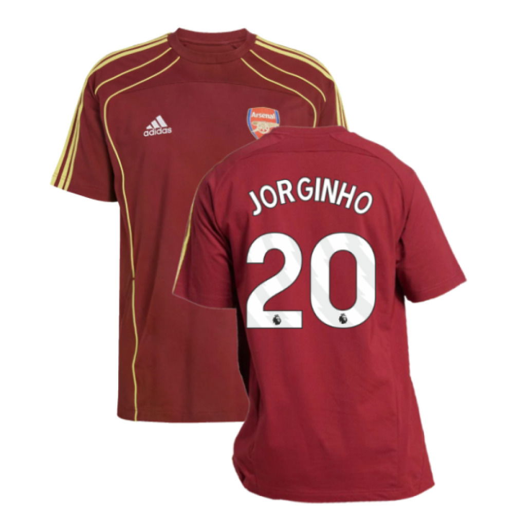 2025-2026 Arsenal UBP Tee (Noble Maroon) (Jorginho 20)