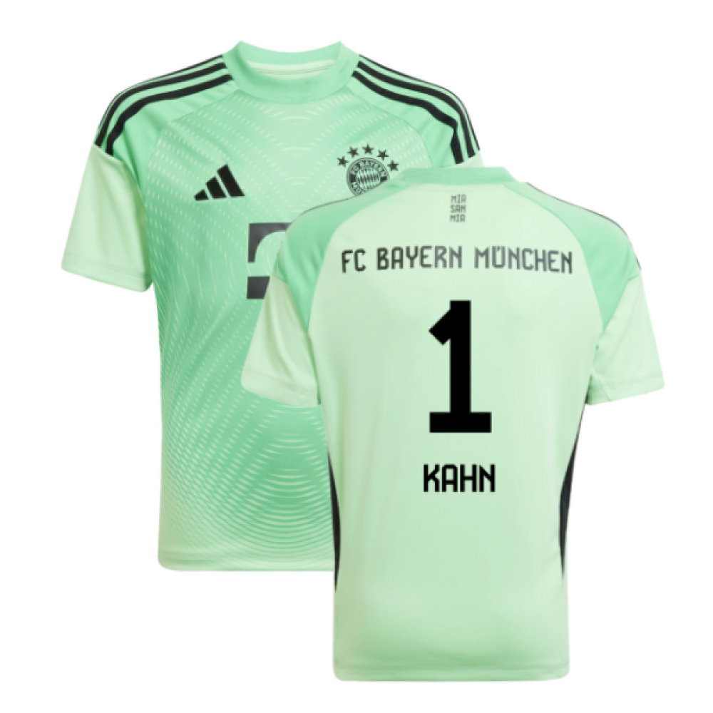 2025-2026 Bayern Munich Home Goalkeeper Shirt (Glory Mint) - Kids (Kahn 1)
