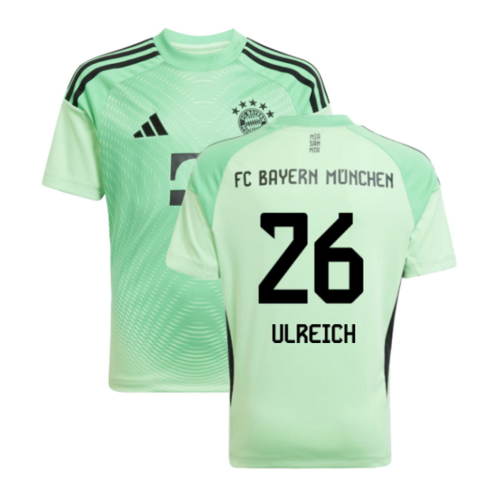 2025-2026 Bayern Munich Home Goalkeeper Shirt (Glory Mint) - Kids (Ulreich 26)