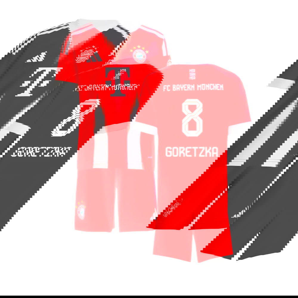 2025-2026 Bayern Munich Home Mini Kit (Goretzka 8)