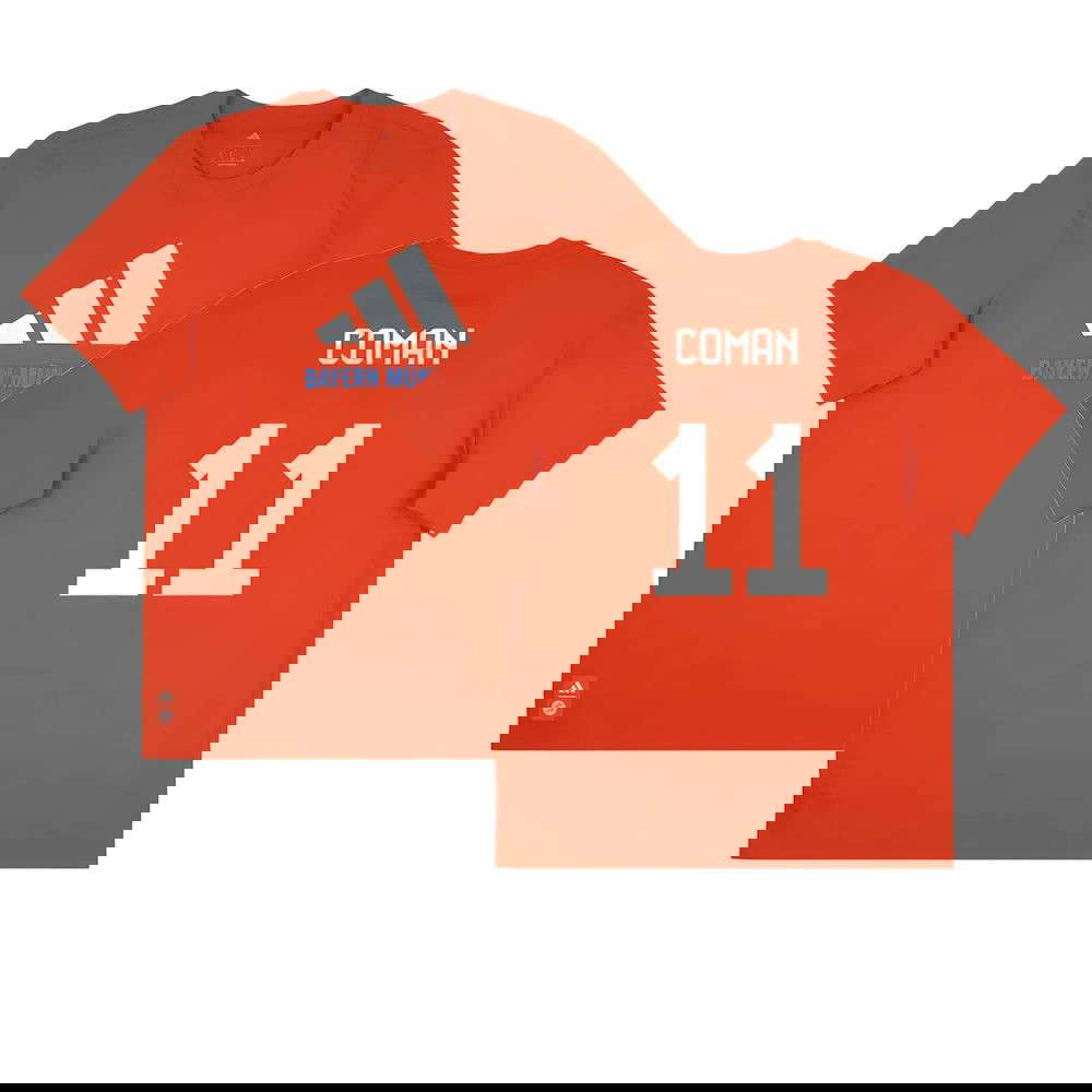 2025-2026 Bayern Munich Seasonal Graphic Tee (Red) (Coman 11)