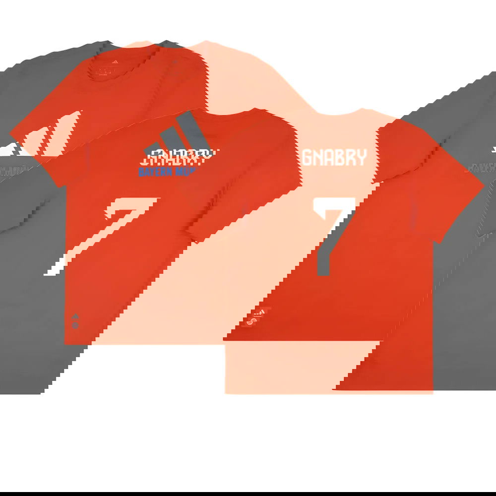 2025-2026 Bayern Munich Seasonal Graphic Tee (Red) (Gnabry 7)