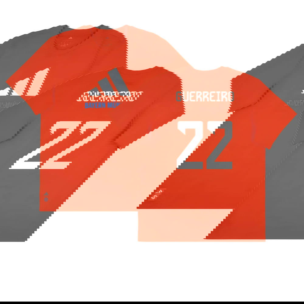 2025-2026 Bayern Munich Seasonal Graphic Tee (Red) (Guerreiro 22)