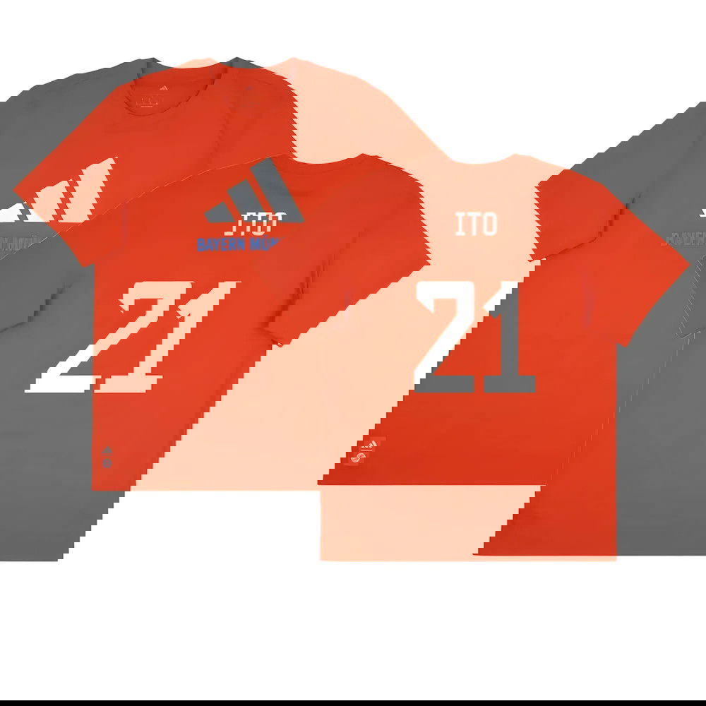 2025-2026 Bayern Munich Seasonal Graphic Tee (Red) (Ito 21)
