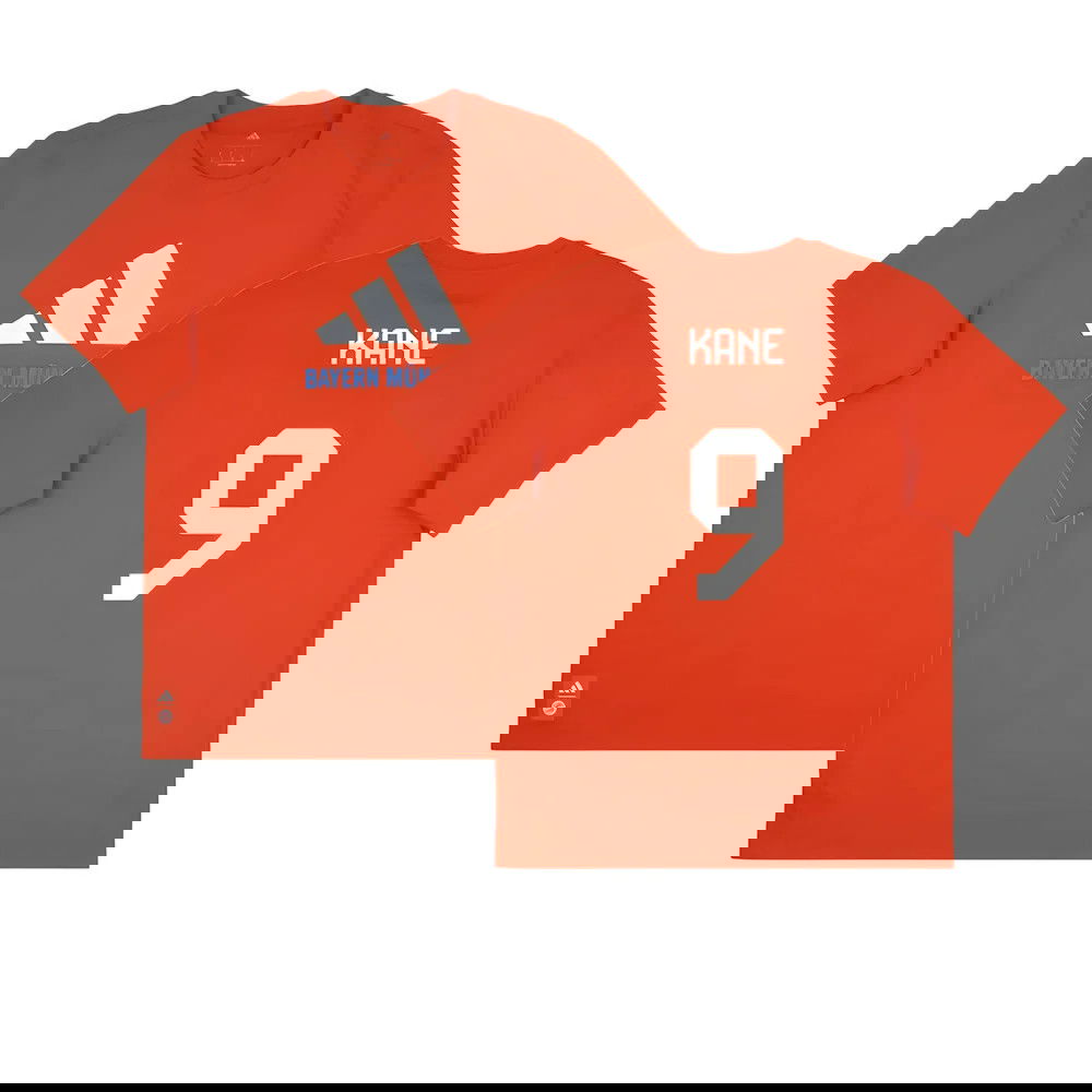 2025-2026 Bayern Munich Seasonal Graphic Tee (Red) (Kane 9)