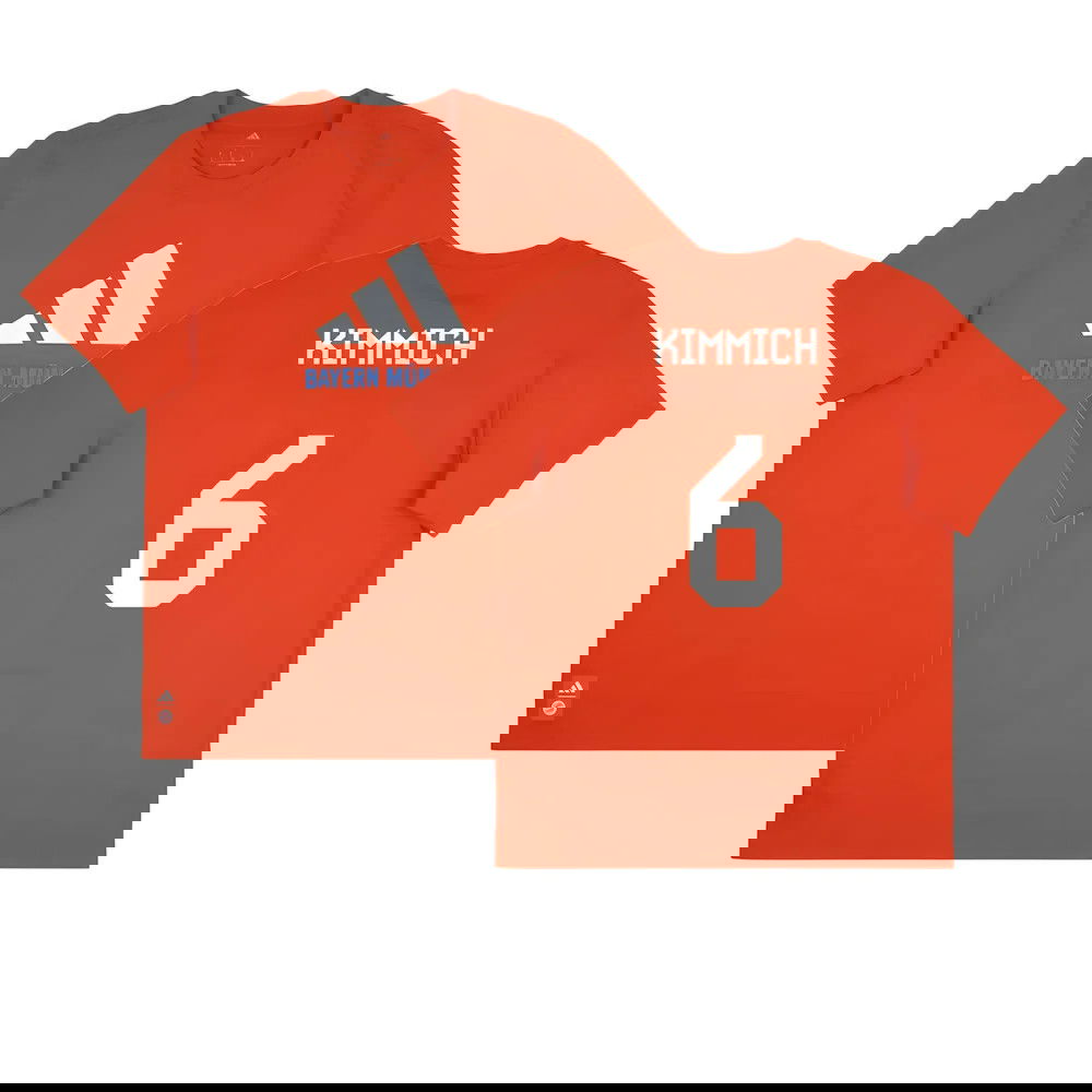 2025-2026 Bayern Munich Seasonal Graphic Tee (Red) (Kimmich 6)