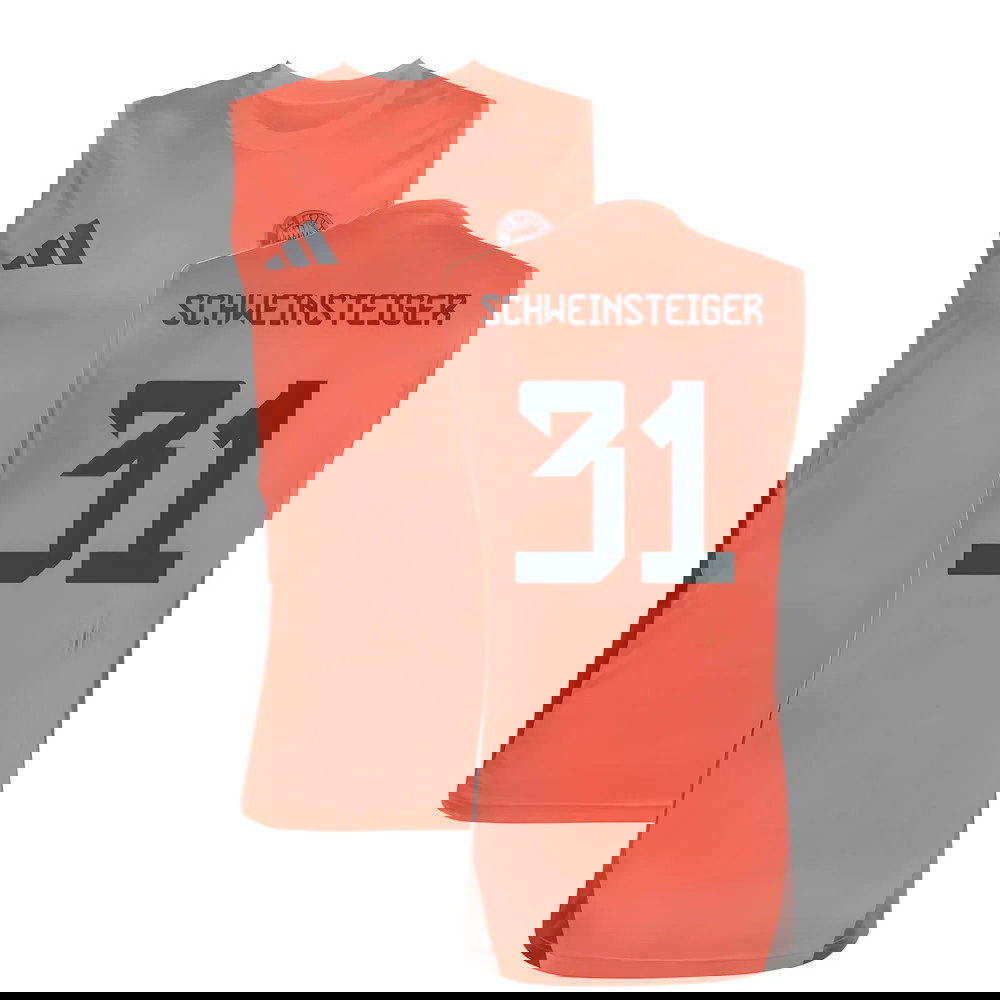 2025-2026 Bayern Munich Sleeveless Jersey (Easy Coral) (Schweinsteiger 31)