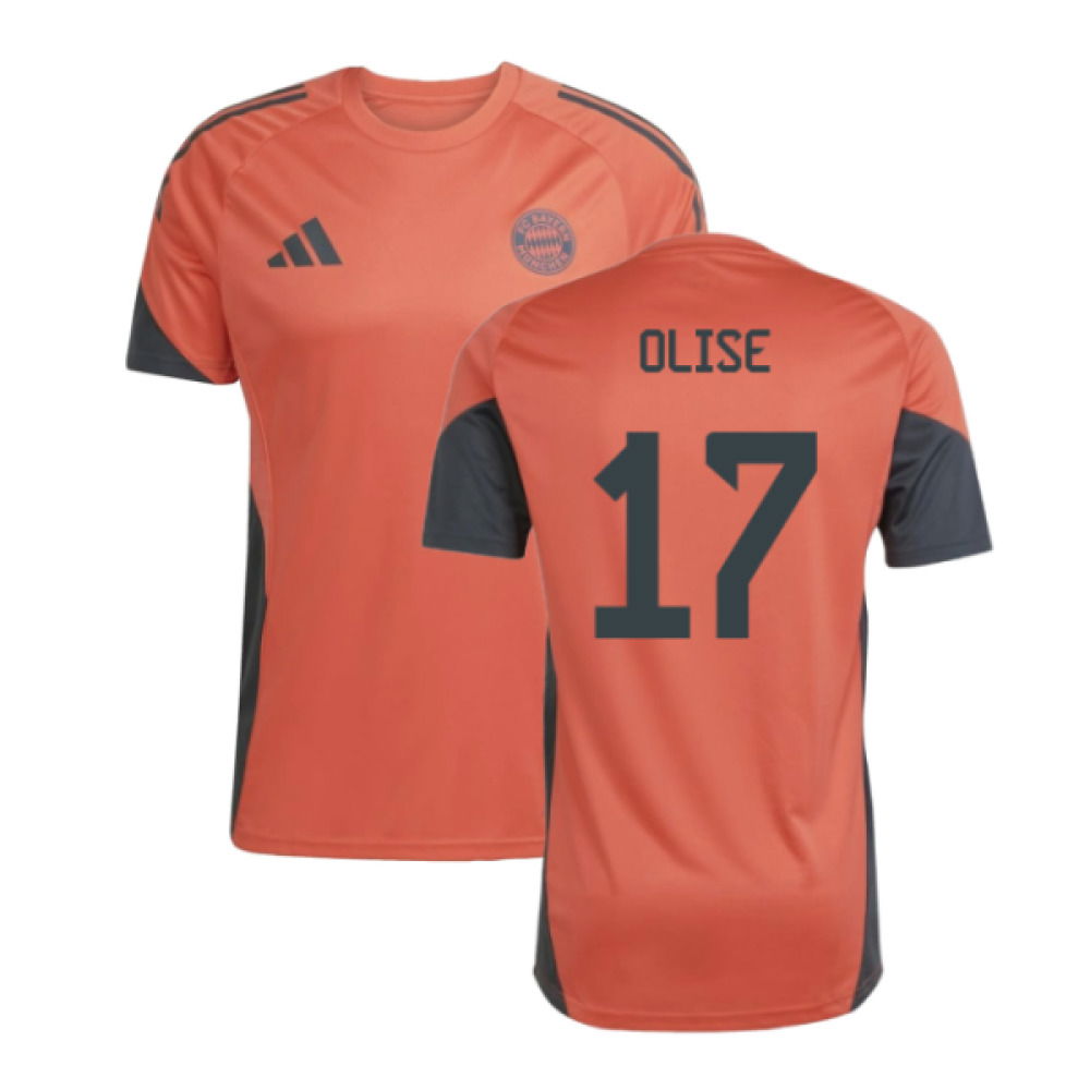 2025-2026 Bayern Munich Training Shirt (Easy Coral) (Olise 17)